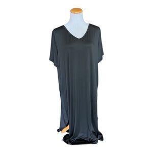 Womens Emery Rose Black Open Back Drape Dress - Sz 3X